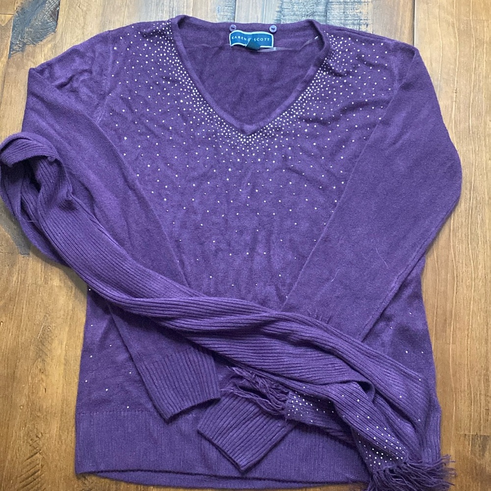 Karen Scott sweater and scarf